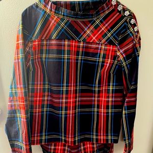 Jcrew tartan shirt size 4